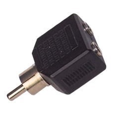 1 RCA ERKEK / 3.5 MM STEREO 2 DİŞİ ÇEVİRİCİ JACK