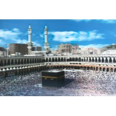 5D Elmas Boyama Ekstra Çözünürlüğe Sahip Kabe Resmi Mekke Tablosu 40x60 cm