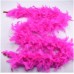 Fuşya Renk Kabarık Tüylü Otriş Boa Gerçek Tüy Dekorasyon 180 cm