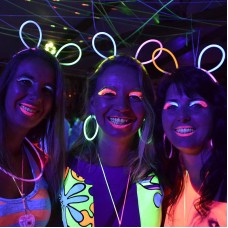 Glow Taç Fosforlu Taç Karışık Renk 12 Adet