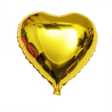 Kalp Balon Folyo Sarı 60 cm 24 inç