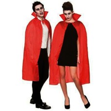 Kırmızı Renk Yakalı Pelerin 120 cm