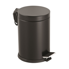 12LT SİYAH PEDALLI METAL ÇÖP KOVASI