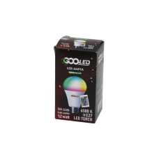 12W KUMANDALI RGB=RENKLİ LED AMPUL E27 5450 LUMEN 6500K 15000 SAAT ÖMÜR