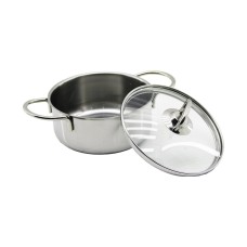 14CM   CAM KAPAK   MİNİ  ÇELİK TENCERE