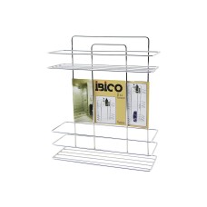 2 KATLI - DİKDÖRTGEN   KROM   METAL  BANYO KÖŞELİK - DUŞKABİN RAF - ŞAMPUANLIK