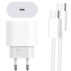 20 WATT TYPE-C ŞARJ BAŞLIK ADAPTÖRÜ + KABLO SETİ (APPLE 15 PRO-PROMAX UYUMLU)