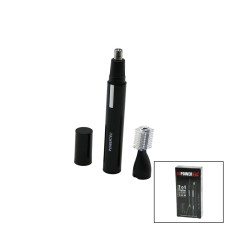 2İN1 BAŞLIK KALEM MODELİ KİŞİSEL KIL TÜY TEMİZLEME CİHAZI 1-BURUN-KULAK - 2-KAŞ BAŞLIKUSB ŞARJ TR-404