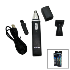 2IN1 BURUN - KULAK KIL ALMA - ENSE ÇİZİM USB SARJLI TRAŞ MAKİNESİ RD-3138