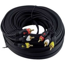 3 RCA + 3 RCA 1.KALİTE 20 METRE KABLO