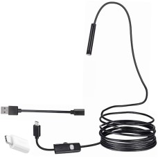 3IN1 MICRO USB+TYPE-C+USB A) ANDROID UYUMLU 8 MM IŞIKLI 5 METRE ENDOSKOP YILAN KAMERA