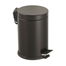 3LT SİYAH PEDALLI METAL ÇÖP KOVASI