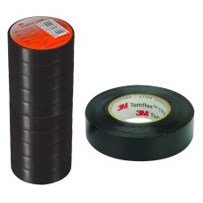 3M TEMFLEX 1300E PVC İZOLE BANT SİYAH 10LUK PAKET 0.13MM X 19MM X 0.13MM