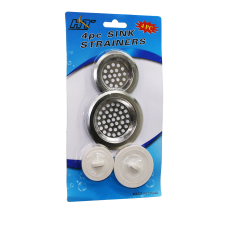 4 PARÇA  METAL LAVABO SÜZGEÇ VE TIPA SETİ
