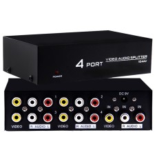 4 PORT VIDEO AUDIO SPLITTER DAĞITICI