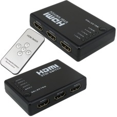 5 GİRİŞ 1 ÇIKIŞ HDMI SWITCHER TOPLAYICI KUMANDALI ADAPTÖRSÜZ