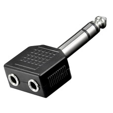 6.3 MM STEREO ERKEK / 3.5 MM ST X 2 DİŞİ ÇEVİRİCİ JACK