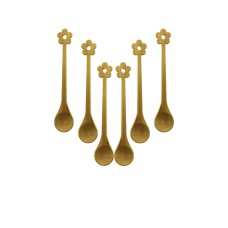 6 PCS   MİNİ   BAMBU AHŞAP KAŞIK   14.5CM