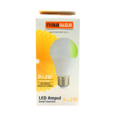 9+2W E27 BEYAZ-YEŞİL LED AMPUL