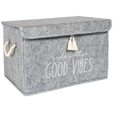Keçe Kapaklı Mini Kutu – Gri