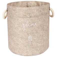 Keçe Kulplu Yuvarlak Maxi - Bej