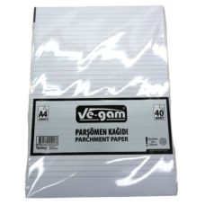 A4 40 PARÇA  ÇİZGİLİ PARŞÖMEN KAĞIDI