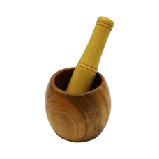AHŞAP BAMBU HAVAN SARIMSAK DÖVECEK ÇAP: 8CM--DERİNLİK:5.5CM--YÜKSEKLİK:9.5CM