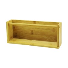 AHŞAP BAMBU  DUVAR RAFI   MIKNATISLI MONTAJ   10.2 X 25CM - Y: 5--6CM