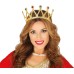 Altın Renk Çocuk ve Yetişkin Uyumlu Kraliçe Tacı Prenses Tacı 8X25 cm