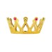 Altın Renk Çocuk ve Yetişkin Uyumlu Kraliçe Tacı Prenses Tacı 8X25 cm