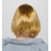 Altın Renk Düz Kesim Küt Parti Peruğu Kısa Takma Saç