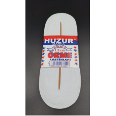 BEYAZ - 1.5CM PAÇA LASTİK YASSI GNİŞ 10MT.