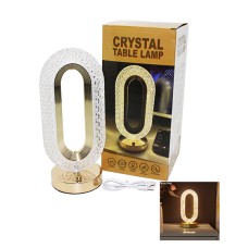 BÜYÜK OVAL 3 RENK LED DOKUNMATİK USB ŞARJLI MASA LAMBASI