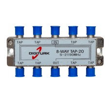 DIGITURK 5-2150 MHZ 20DB 8 YOLLU TAP SWITCH 1/8 SPLITTER