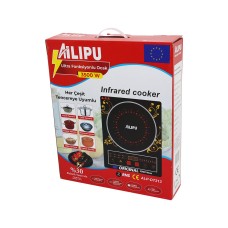 DİJİTAL TEKLİ ELEKTRİKLİ ULTRA FONKSİYONLU OCAK 3500W KIZILÖTESİ PİŞİRİCİ ZAMANLAYICI DOKUNMATİK ALP-DT213