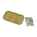 DİKDÖRTGEN 3 BÖLMELİ=2+1 AHŞAP BAMBU SERVİS SUNUM TEPSİ - TAHTASI 25 X 14 X 1.4CM
