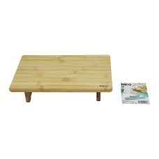 DİKDÖRTGEN AYAKLI  MİNİ SOFRA MODEL=32X21.5CM  BAMBU AHŞAP KESİM PANOSU