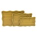 DİKDÖRTGEN - DALGALI KENAR - 3LÜ SET AHŞAP MDF SUNUM TEPSİ SETİ 13.5X23.5-19.5X29.5-23.5X33.5CM