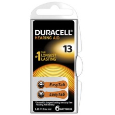 DURACELL 13 NO KULAKLIK PİLİ 6LI PAKET