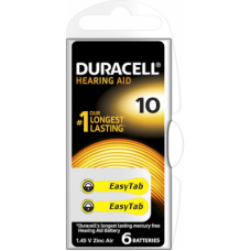 DURACELL 10 İŞİTME CİHAZI KULAK PİLİ 6 PİL 1 KUTU
