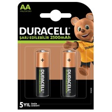 DURACELL ŞARJLI KALEM 2500 MA  AA 2Lİ PAKET