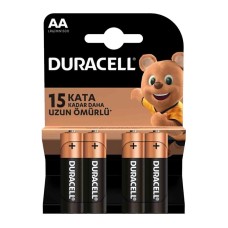 DURACELL LR6/MN1500 AA 1.5V ALKALİN KALEM PİL (4LÜ) PAKET FİYAT