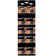 DURACELL LR6/MN1500 1.5V ALKALİN AA KALEM PİL 20Lİ KARTELA PAKET FİYAT (2Lİ YIRTMALI)