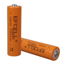 EFCELL 3.7 VOLT 1200 MAH ŞARJ EDİLEBİLİR LI-ION 18650 BAŞLIKLI PİL