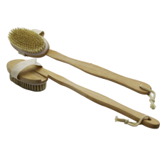 ELE GEÇMELİ - SAPLI AHŞAP SIRT KESESİ DUŞ FIRÇASI LİFİ