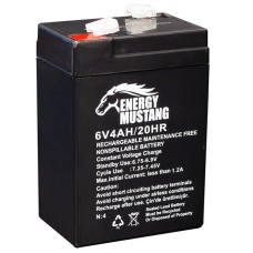 ENERGY MUSTANG 6 VOLT - 4 AMPER IŞILDAK AKÜSÜ (70 X 48 X 101 MM)