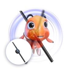 F-1 12 VOLT 170 DERECE GÖRÜŞ AÇILI 430 MM X 430 MM X 39 MM SMART 3D HOLOGRAM FAN