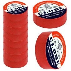 GLOBE İZOLE BANT KIRMIZI 10LUK  0.13MMX19MM