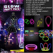 Glow Parti Seti 152 Parçalık Lüks Glow Kostüm Seti
