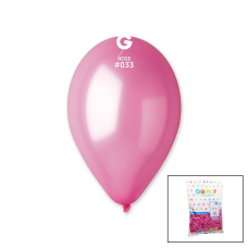 GM-110-33 METALİK - PEMBE BALON 11'' - 28CM - 100 PARÇA